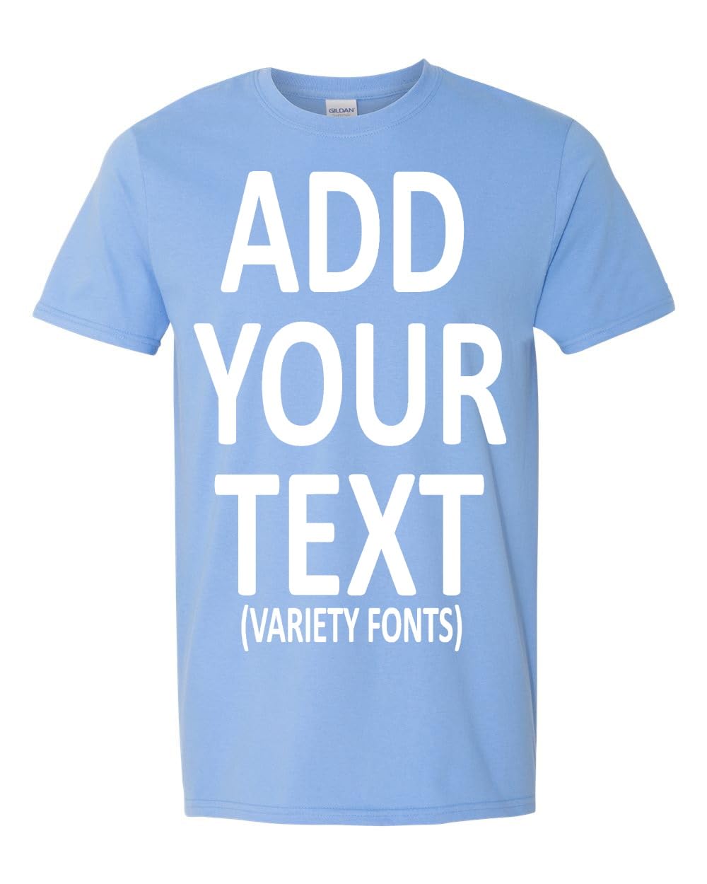 Custom T Shirts for Men & Women Add Your Text Personalized Unisex Cotton T-Shirt Heavy Cotton Tee