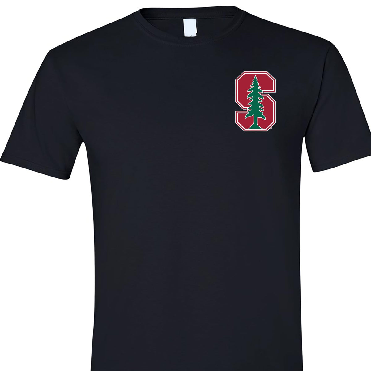 World and Space STANDFORD University Small Logo Design Left Side TEE