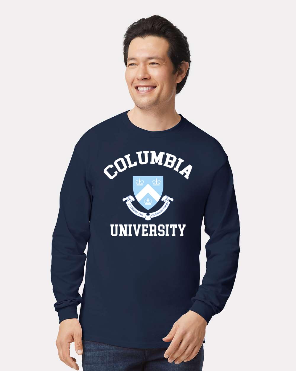 World and Space University College Heritage Logo Cotton T-Shirt, Long Sleeve, Unisex