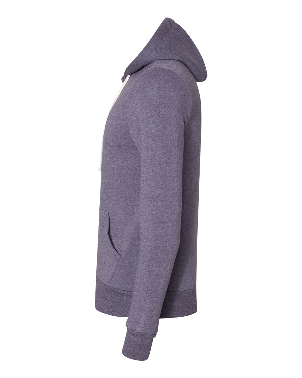 Alternative Men's Eco Zip Hoodie Sweatshirt Shirt, Purple, Medium
