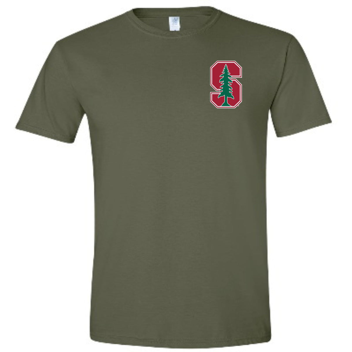 World and Space STANDFORD University Small Logo Design Left Side TEE
