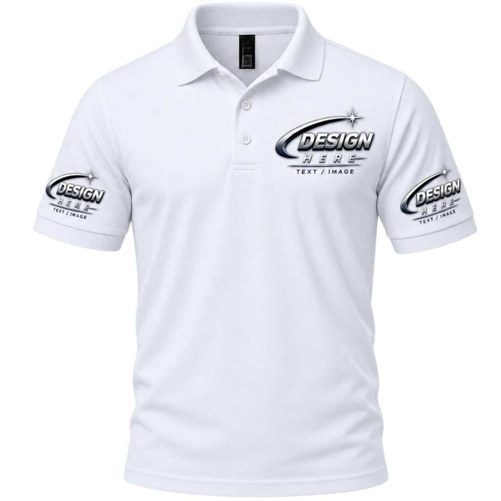 World and Space Custom Polo Shirts for Men with Logo or Text