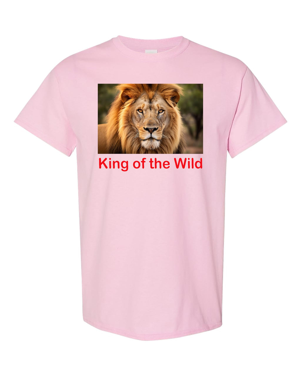 King of The Wild Lion Graphic T-Shirt, Wildlife Design, DTF Print, Sizes S-3XL