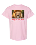 King of The Wild Lion Graphic T-Shirt, Wildlife Design, DTF Print, Sizes S-3XL