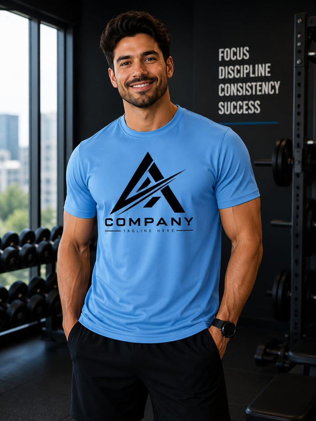 World and Space Custom Logo Personalized Quick-Dry T-Shirt