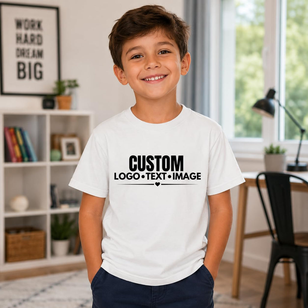 World and Space Custom Youth T-Shirt Personalized Kids Shirt