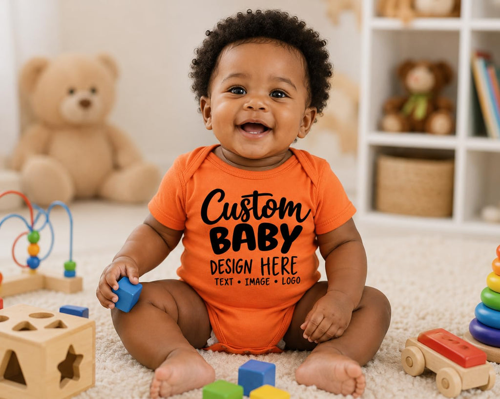 World and Space Custom Personalized Baby Bodysuit for Boys & Girls