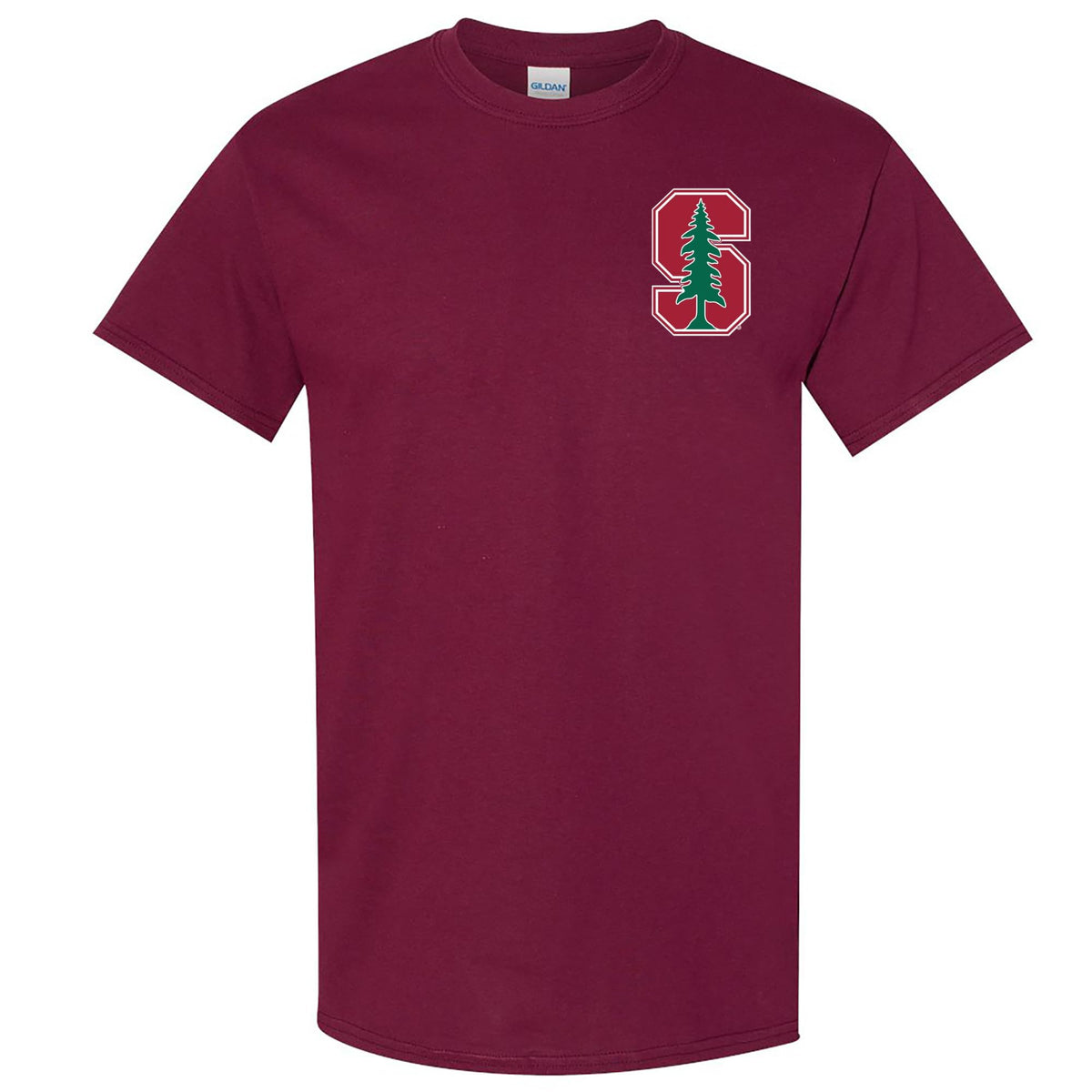 World and Space STANDFORD University Small Logo Design Left Side TEE