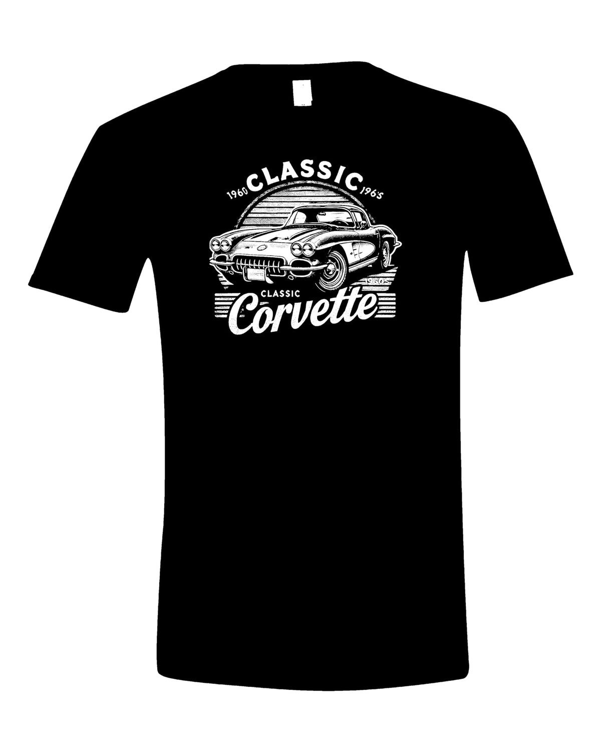 Vintage Corvette Graphic T-Shirt, Retro 1960s Red Corvette Design, Classic Car Enthusiast Tee