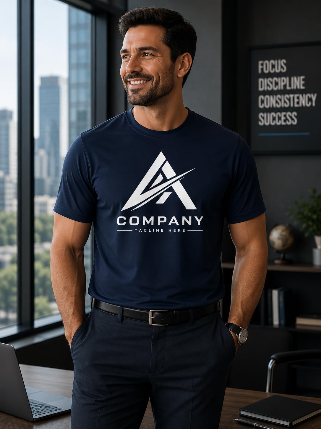 World and Space Custom Logo Personalized Quick-Dry T-Shirt