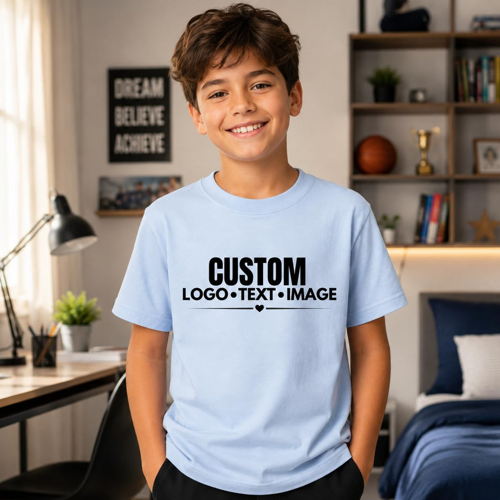 World and Space Custom Youth T-Shirt Personalized Kids Shirt