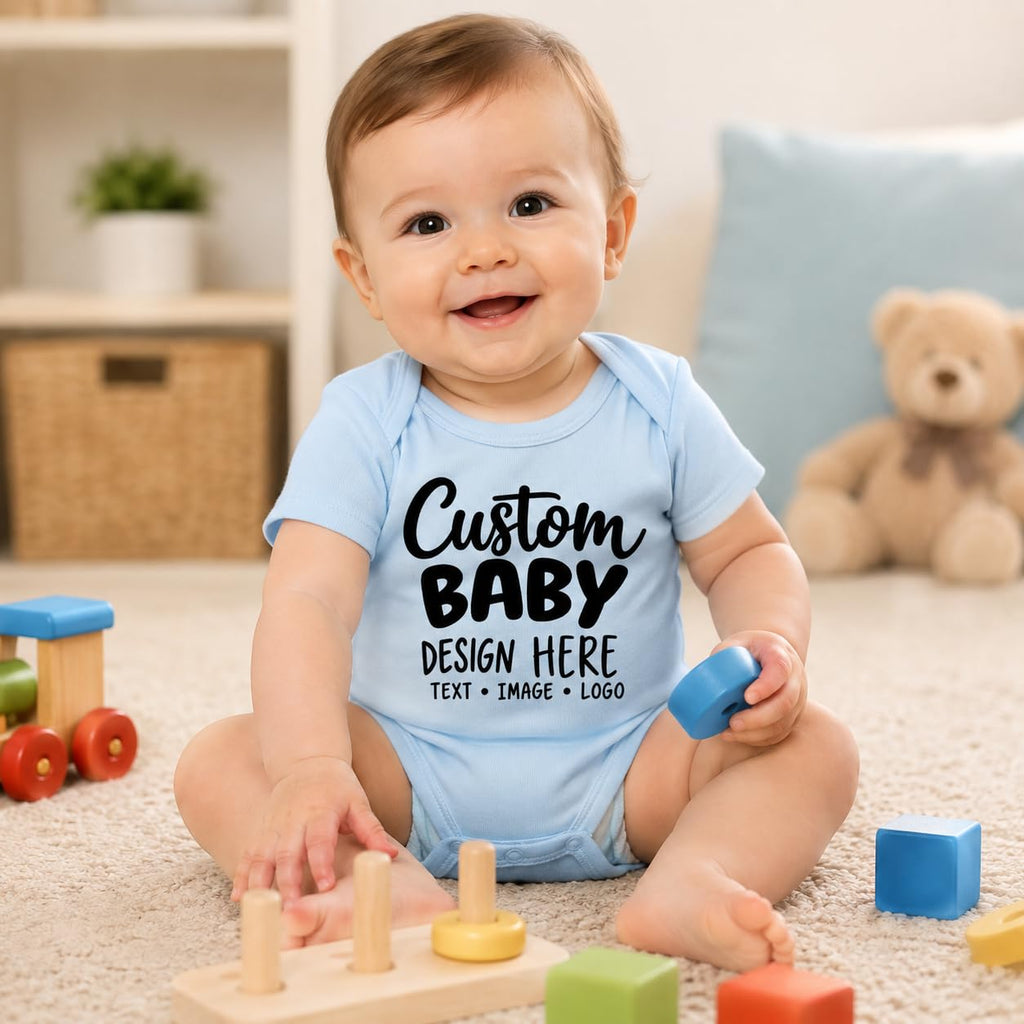World and Space Custom Personalized Baby Bodysuit for Boys & Girls
