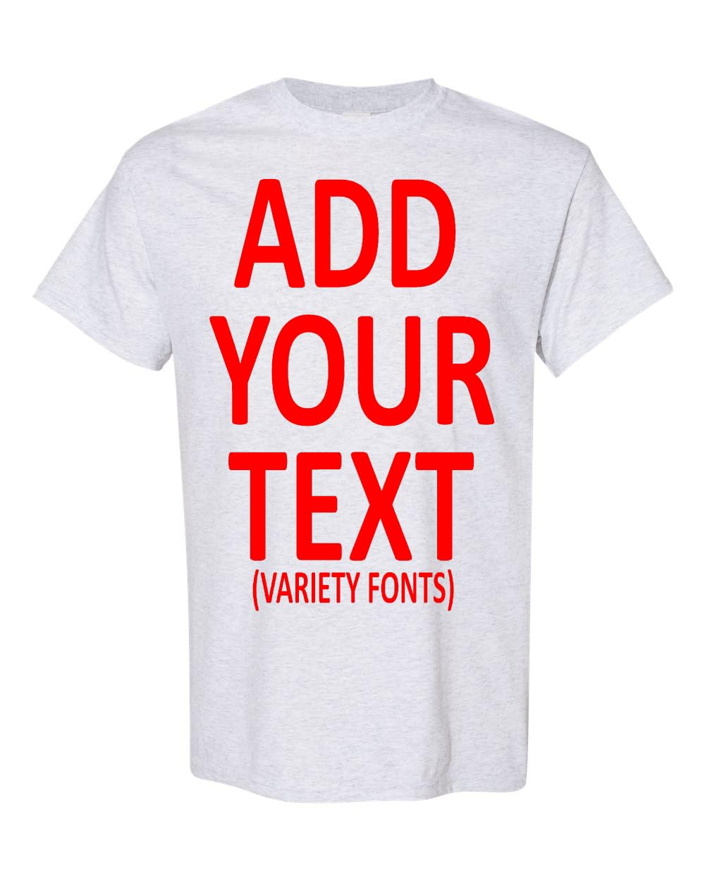 Custom T Shirts for Men & Women Add Your Text Personalized Unisex Cotton T-Shirt Heavy Cotton Tee