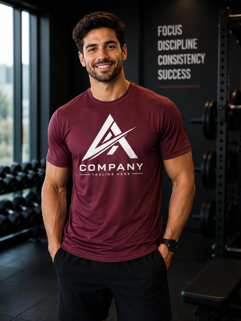 World and Space Custom Logo Personalized Quick-Dry T-Shirt