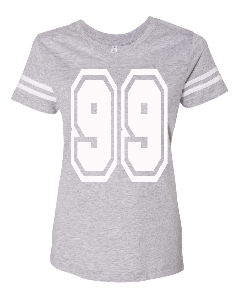 Custom Women's Football V-Neck Jersey T-Shirt, Fine Jersey Material