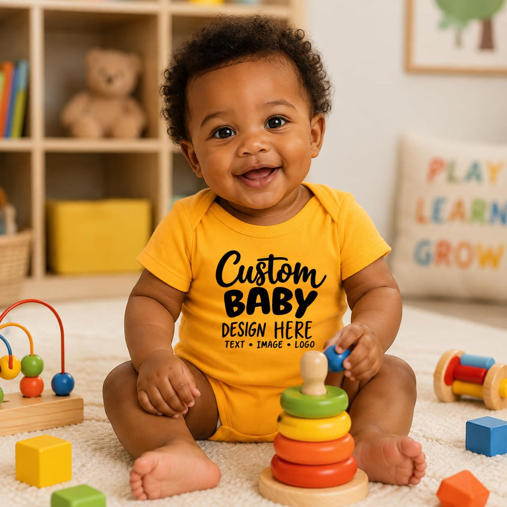 World and Space Custom Personalized Baby Bodysuit for Boys & Girls