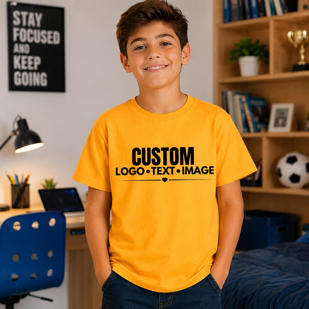 World and Space Custom Youth T-Shirt Personalized Kids Shirt