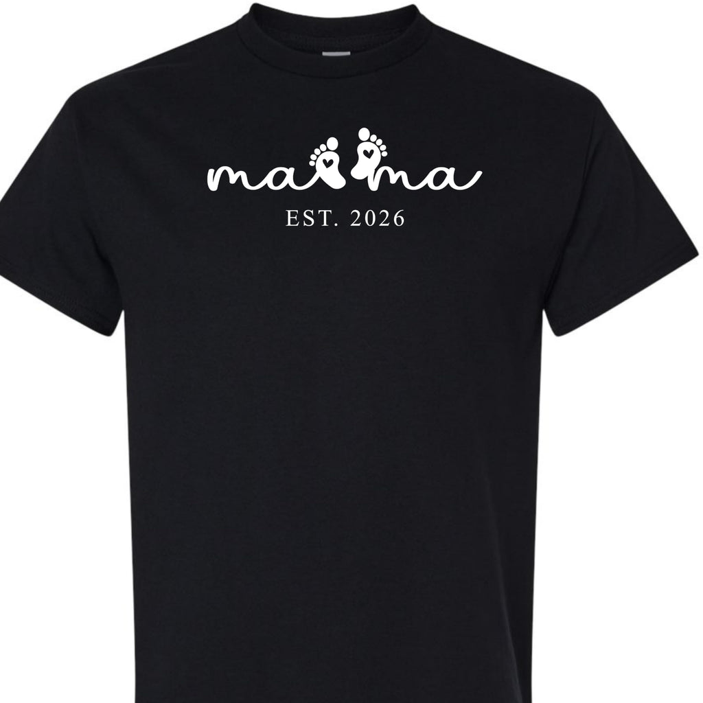 Mama Graphic Tee for Women, Cute Minimalist Mom Shirt, for New Mom