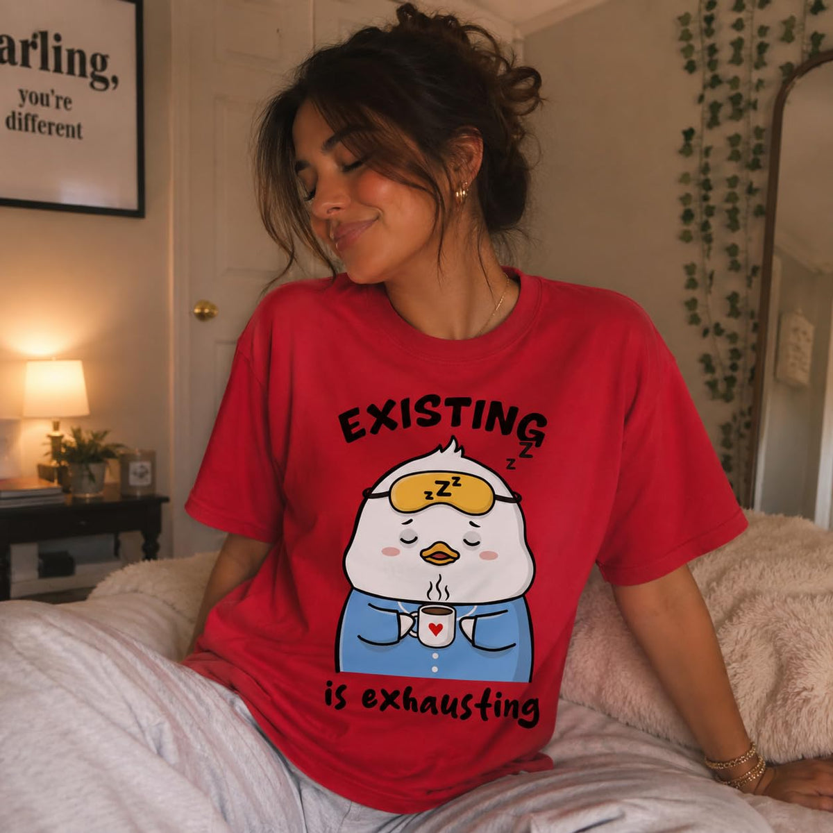 Funny Graphic T-Shirt with Cute Cartoon for Women and Men, Japanese