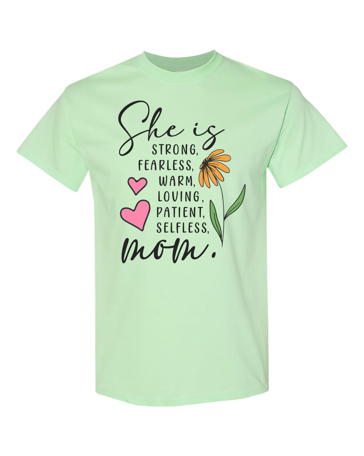 She is Mom Floral T-Shirt, Women's Casual Wear