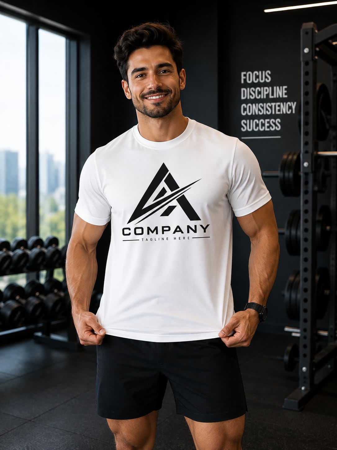 World and Space Custom Logo Personalized Quick-Dry T-Shirt