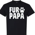Fur Papa Funny Dog Dad T-Shirt for Men, Cute Paw Graphic Tee, Gift for Dog Lovers