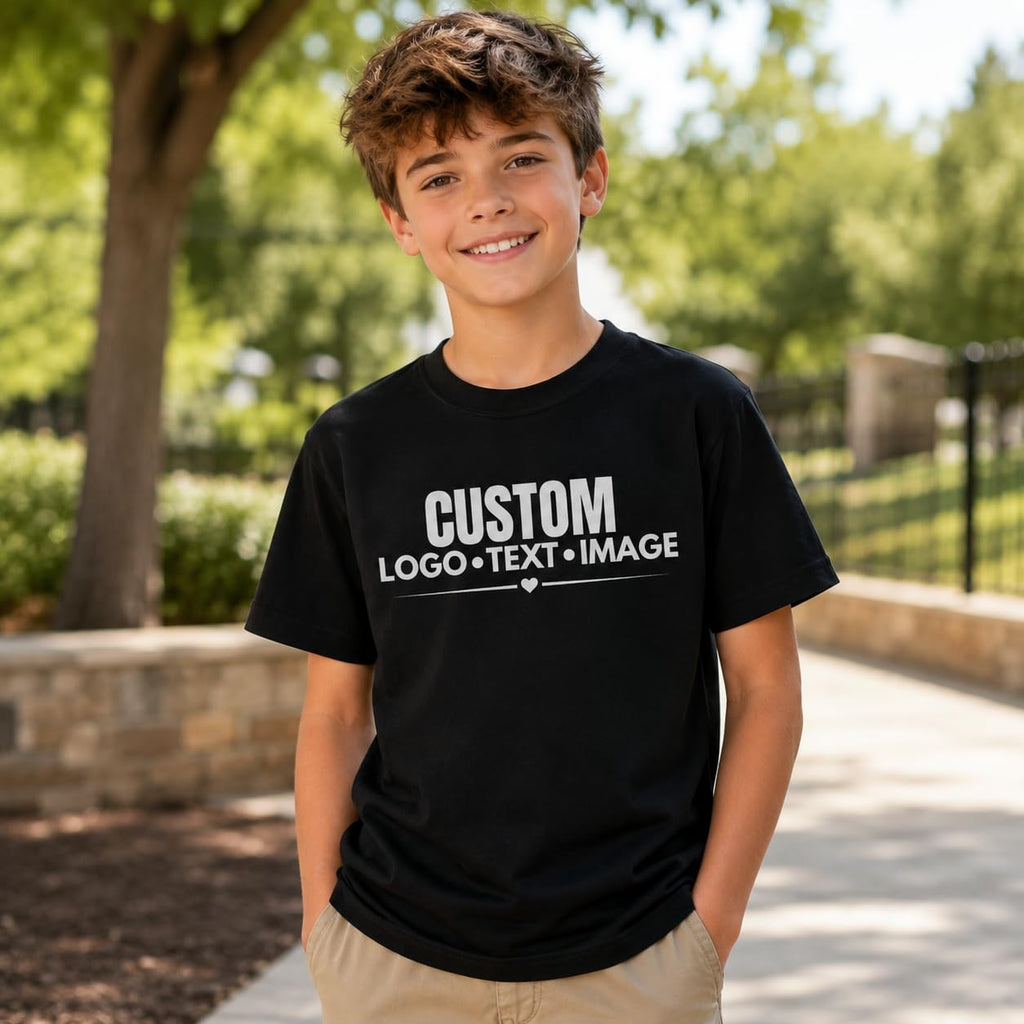World and Space Custom Youth T-Shirt Personalized Kids Shirt