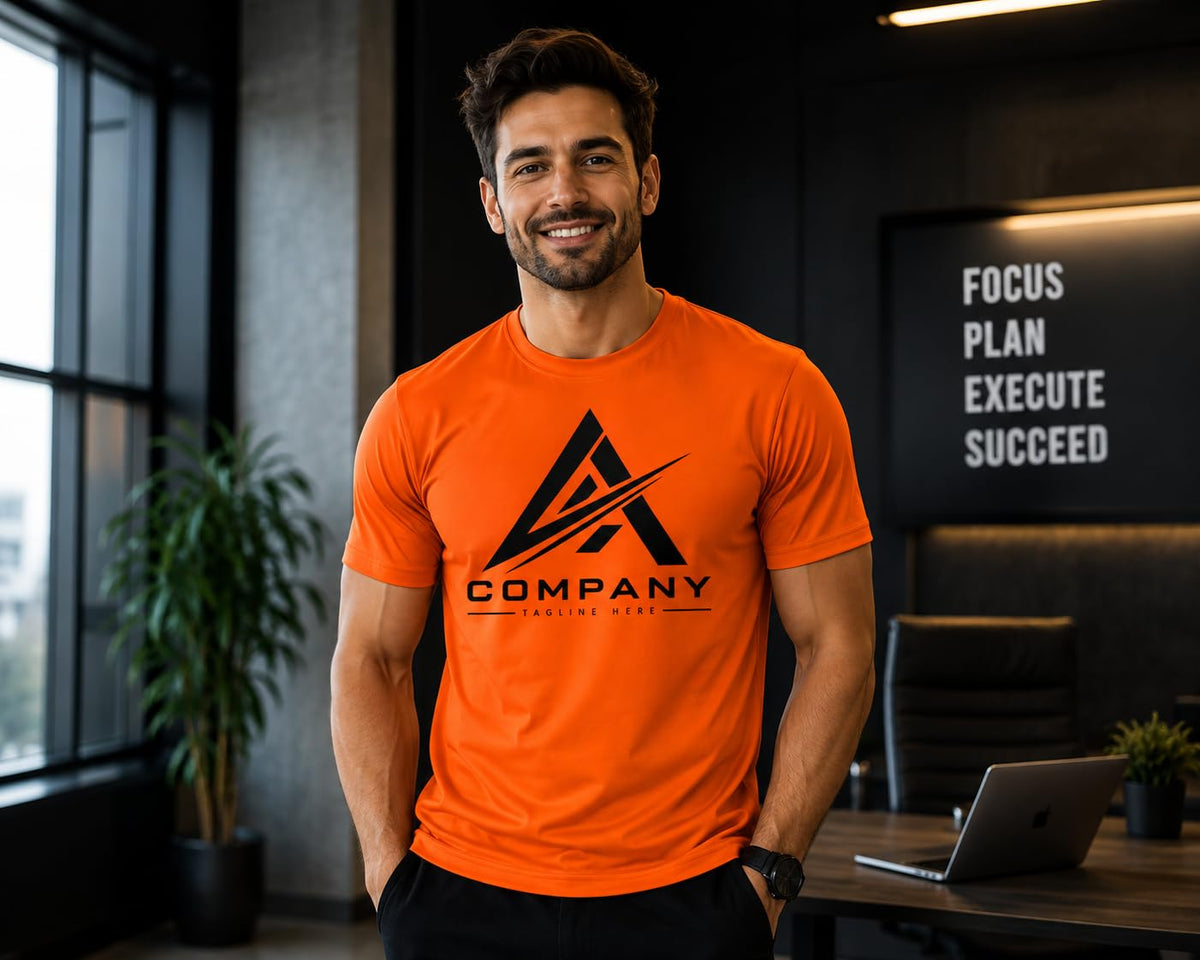 World and Space Custom Logo Personalized Quick-Dry T-Shirt