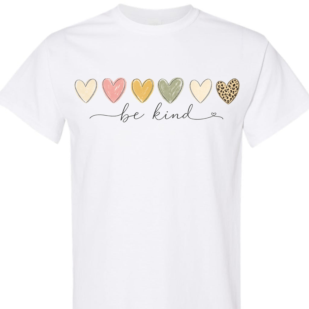 Be Kind Shirt for Women, Cute Heart Graphic Tee, Inspirational Kindness, Aesthetic Vintage Style, Casual for Teens