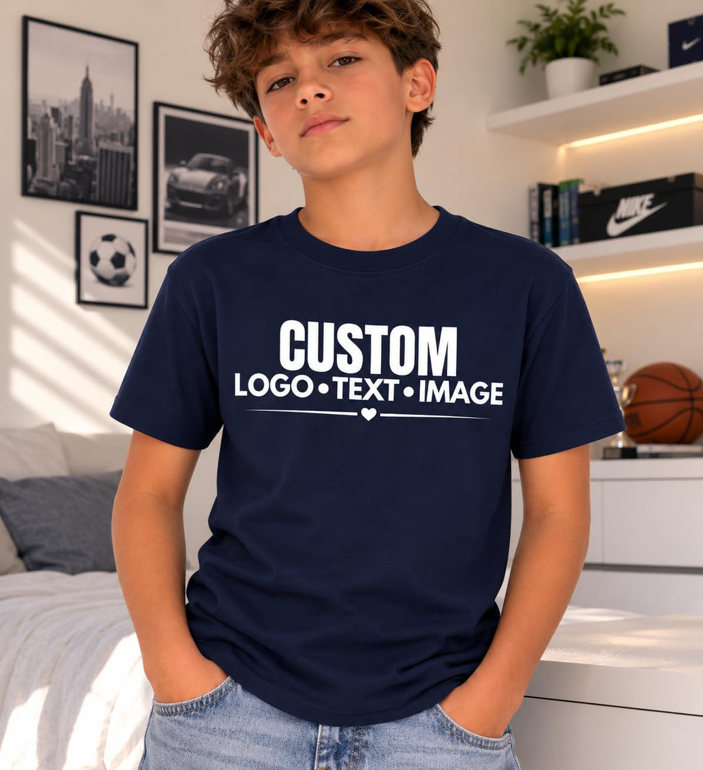 World and Space Custom Youth T-Shirt Personalized Kids Shirt
