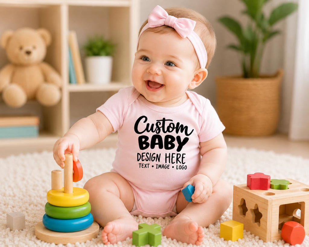 World and Space Custom Personalized Baby Bodysuit for Boys & Girls
