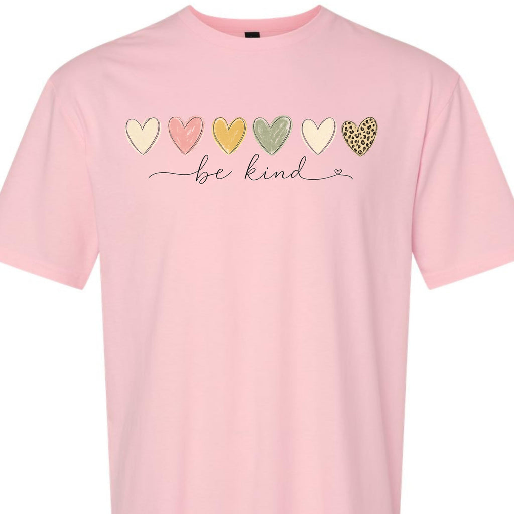 Be Kind Shirt for Women, Cute Heart Graphic Tee, Inspirational Kindness, Aesthetic Vintage Style, Casual for Teens
