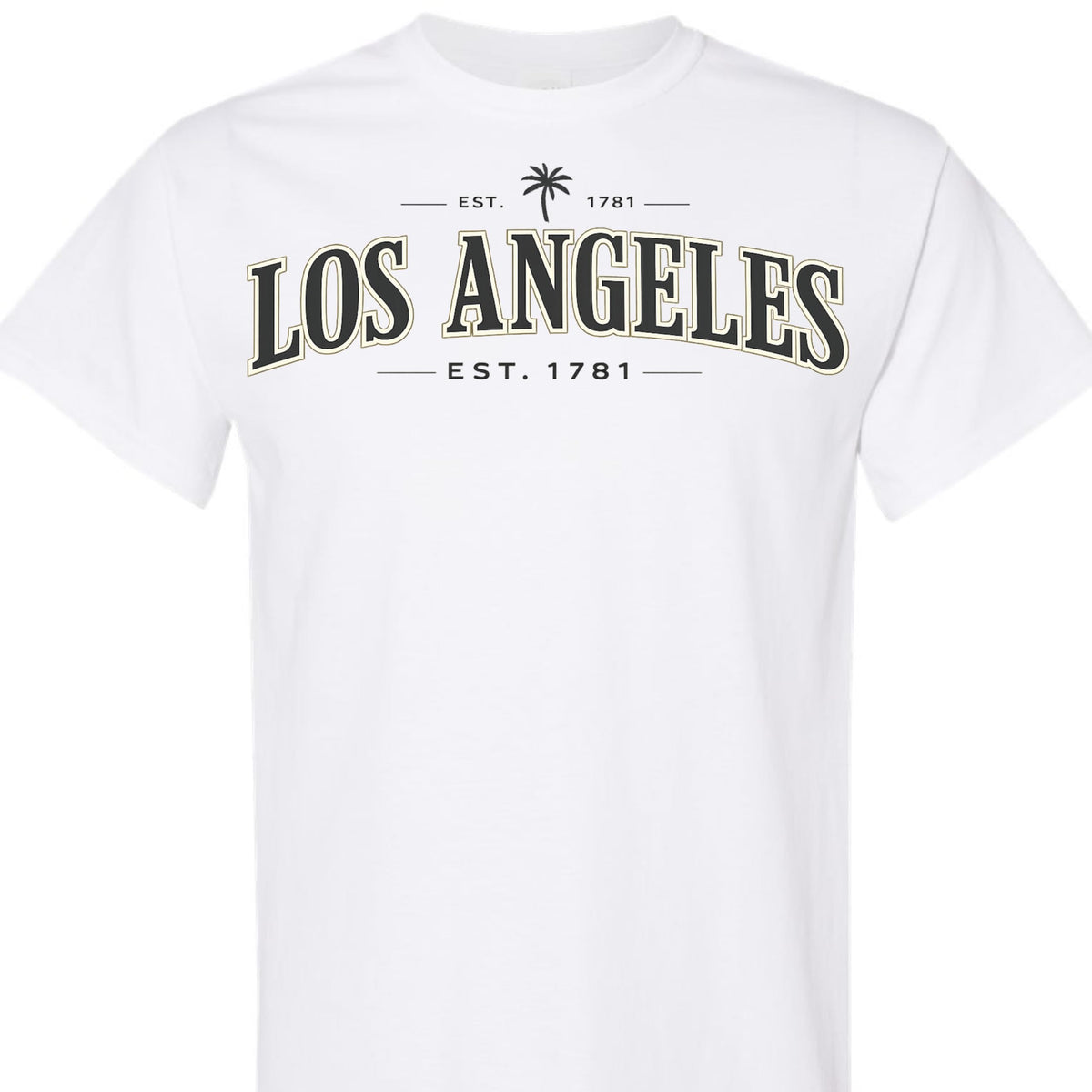 Los Angeles Vintage EST 1781 Graphic T-Shirt, Classic California LA Tee for Men, Women, and Teens