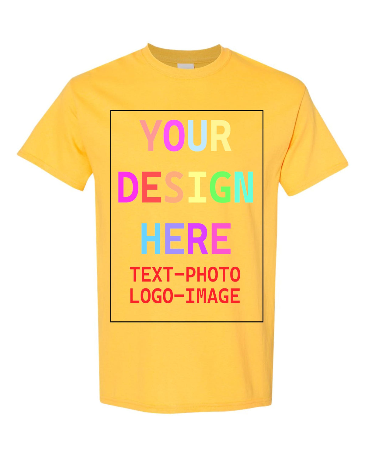 Custom T-Shirt for Men and Women, Design Your Own, Personalized Tee, Add Your Text Photo