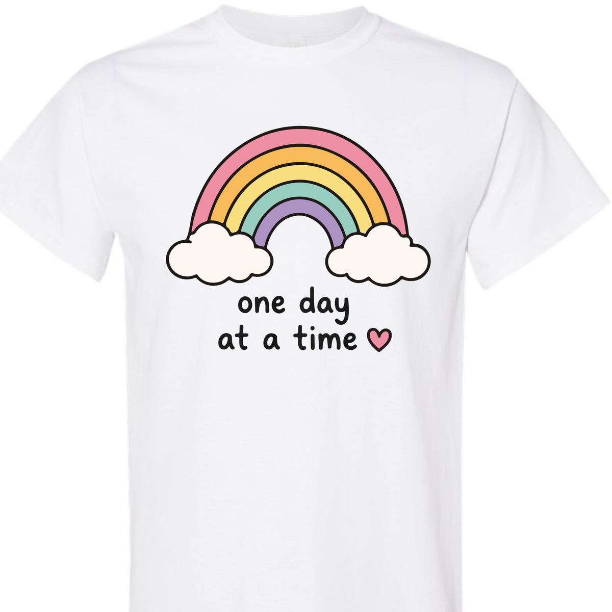 Women's Graphic Rainbow Casual Short Sleeve T-Shirt
