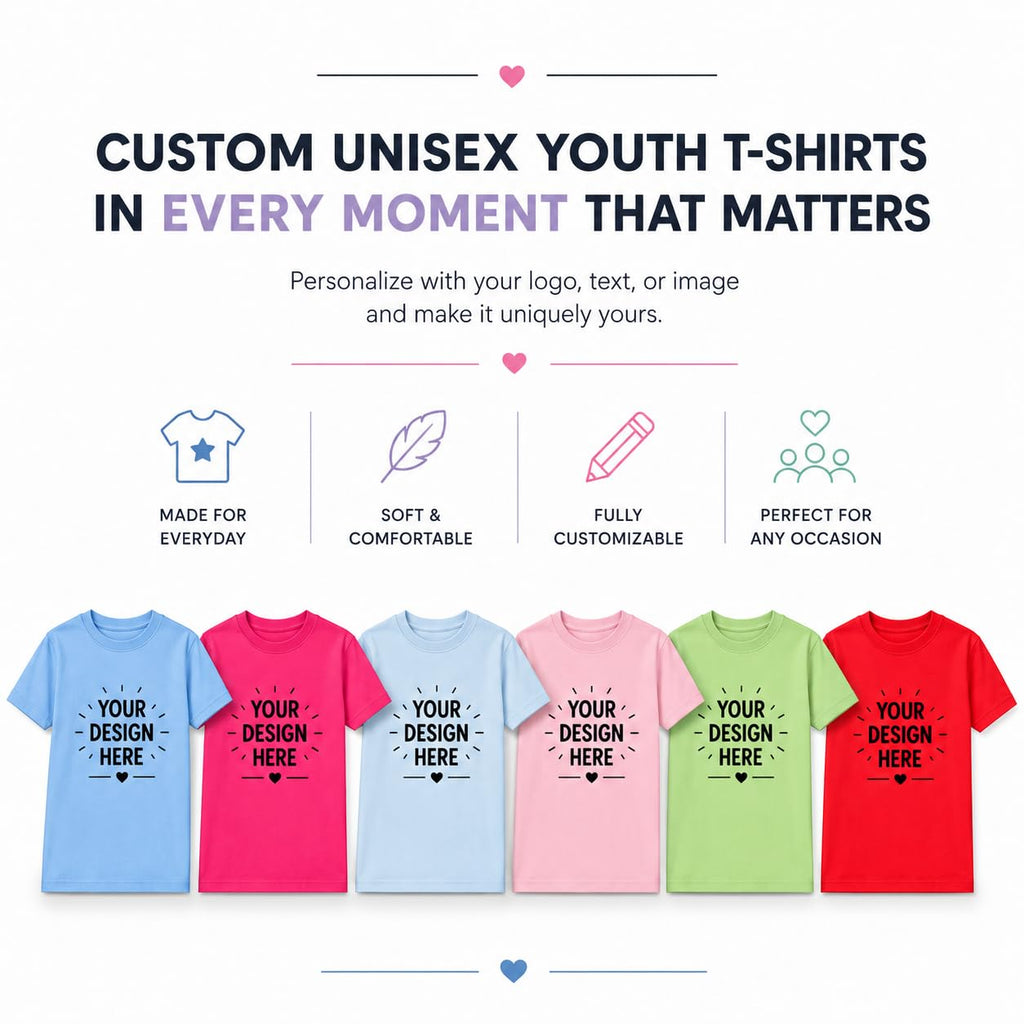 World and Space Custom Youth T-Shirt Personalized Kids Shirt