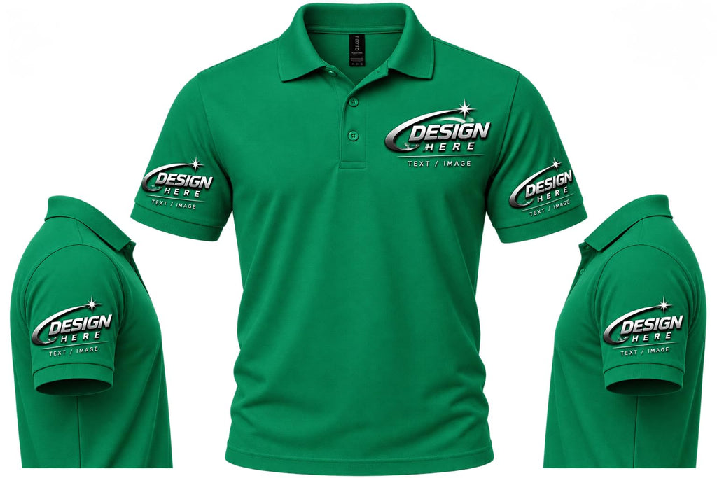 World and Space Custom Polo Shirts for Men with Logo or Text