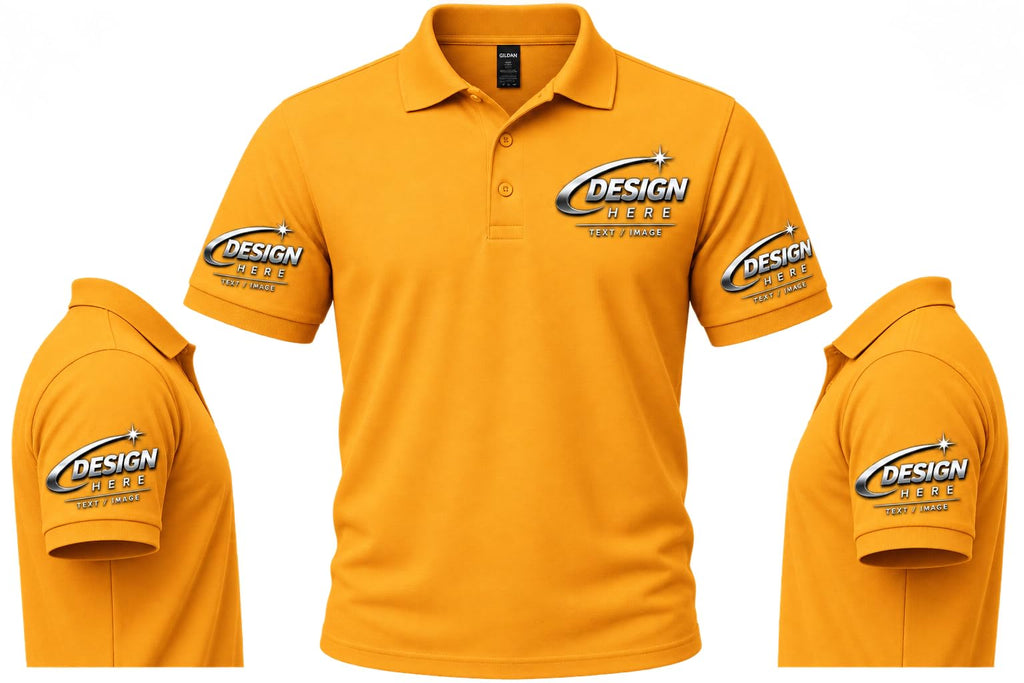 World and Space Custom Polo Shirts for Men with Logo or Text