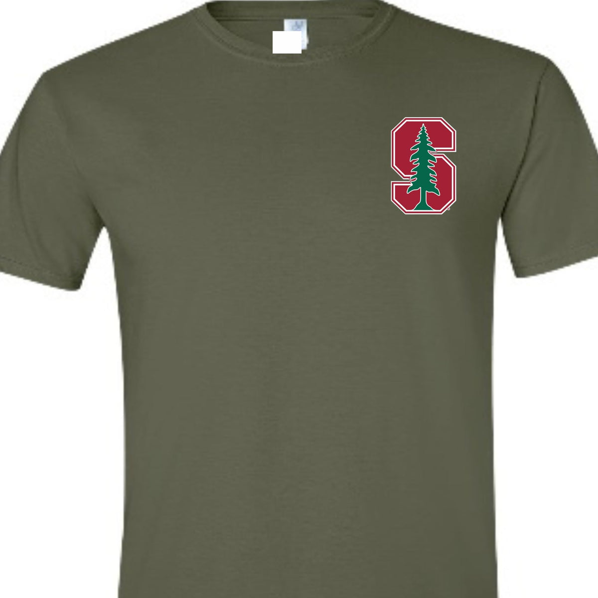 World and Space STANDFORD University Small Logo Design Left Side TEE