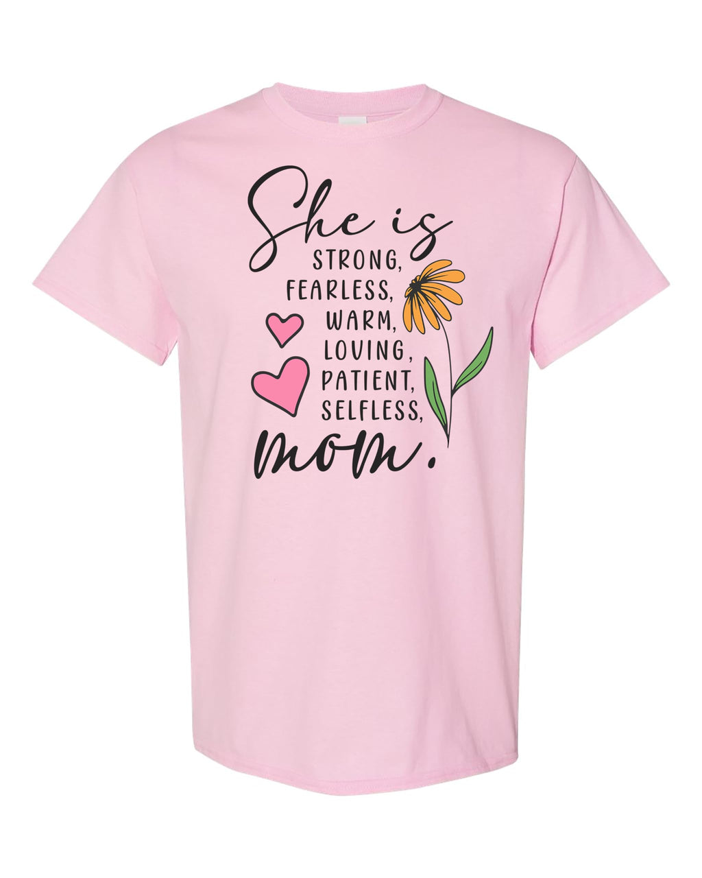 She is Mom Floral T-Shirt, Women's Casual Wear