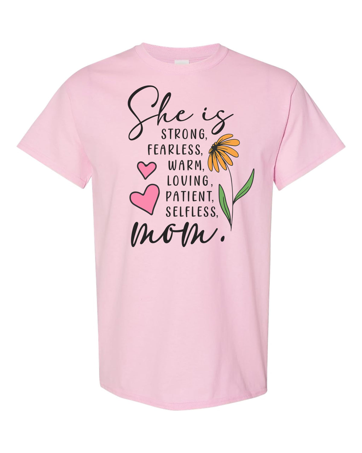 She is Mom Floral T-Shirt, Women's Casual Wear