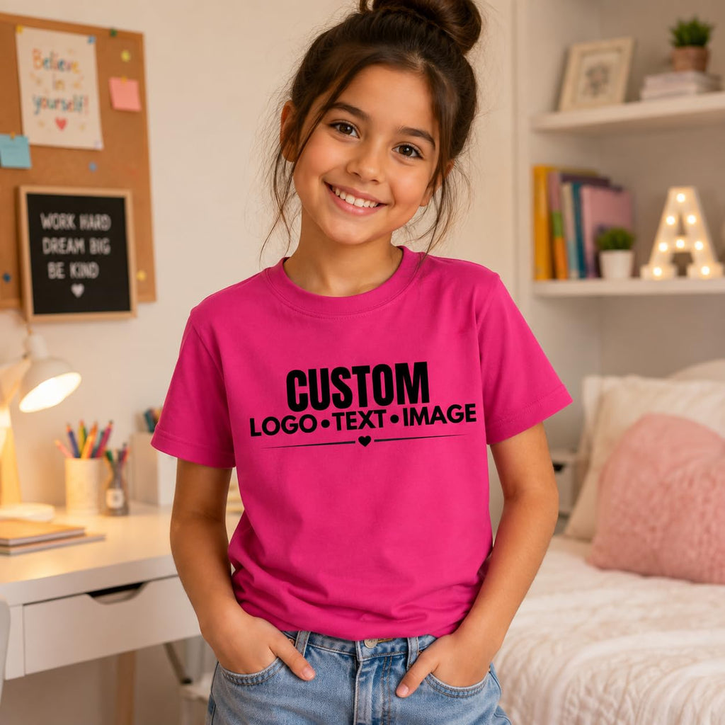 World and Space Custom Youth T-Shirt Personalized Kids Shirt