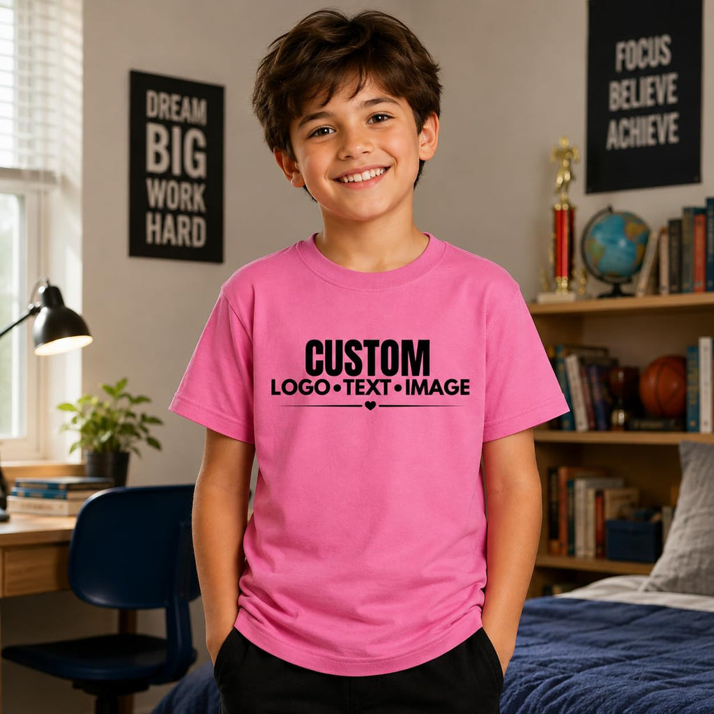 World and Space Custom Youth T-Shirt Personalized Kids Shirt