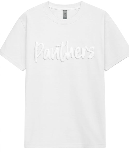 Custom Puff Print T-Shirt, 3D Embossed Spirit Shirt, Personalized Team Shirt, Trendy Puff Tee for College, School, Girls Trip