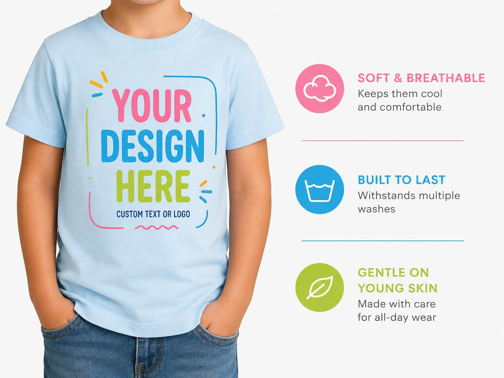 World and Space Custom Youth T-Shirt Personalized Kids Shirt