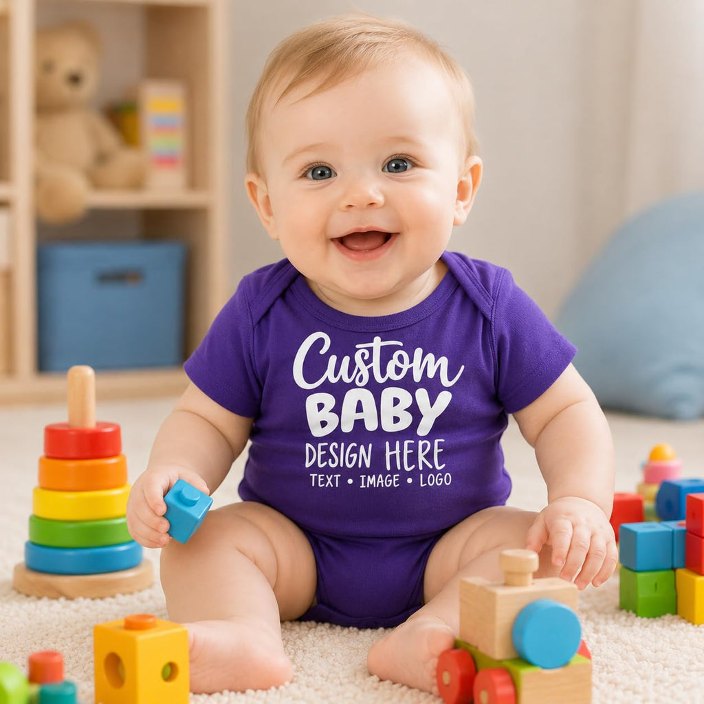 World and Space Custom Personalized Baby Bodysuit for Boys & Girls