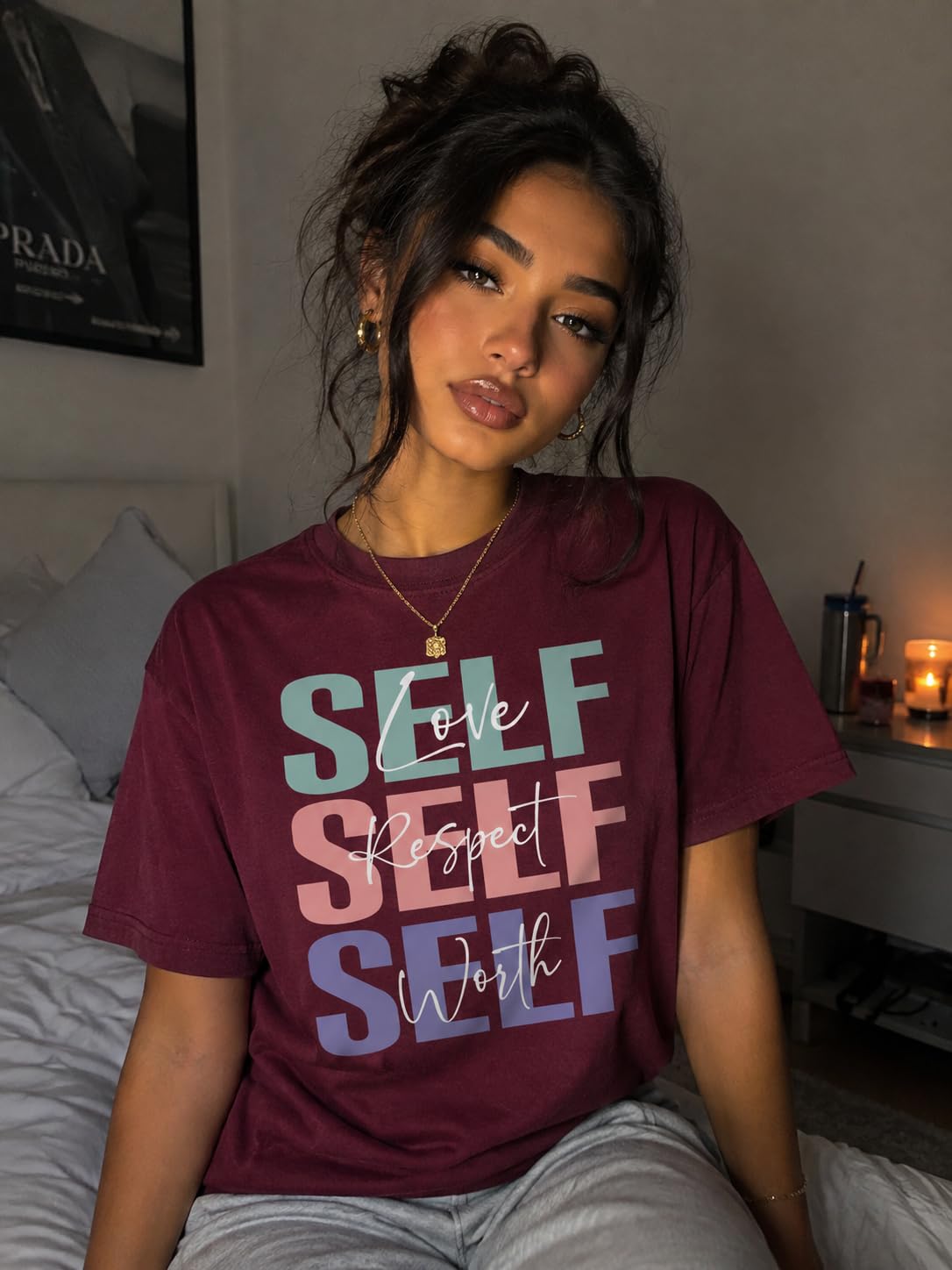 Women's Graphic T-Shirt Casual Short Sleeve Inspirational Tee