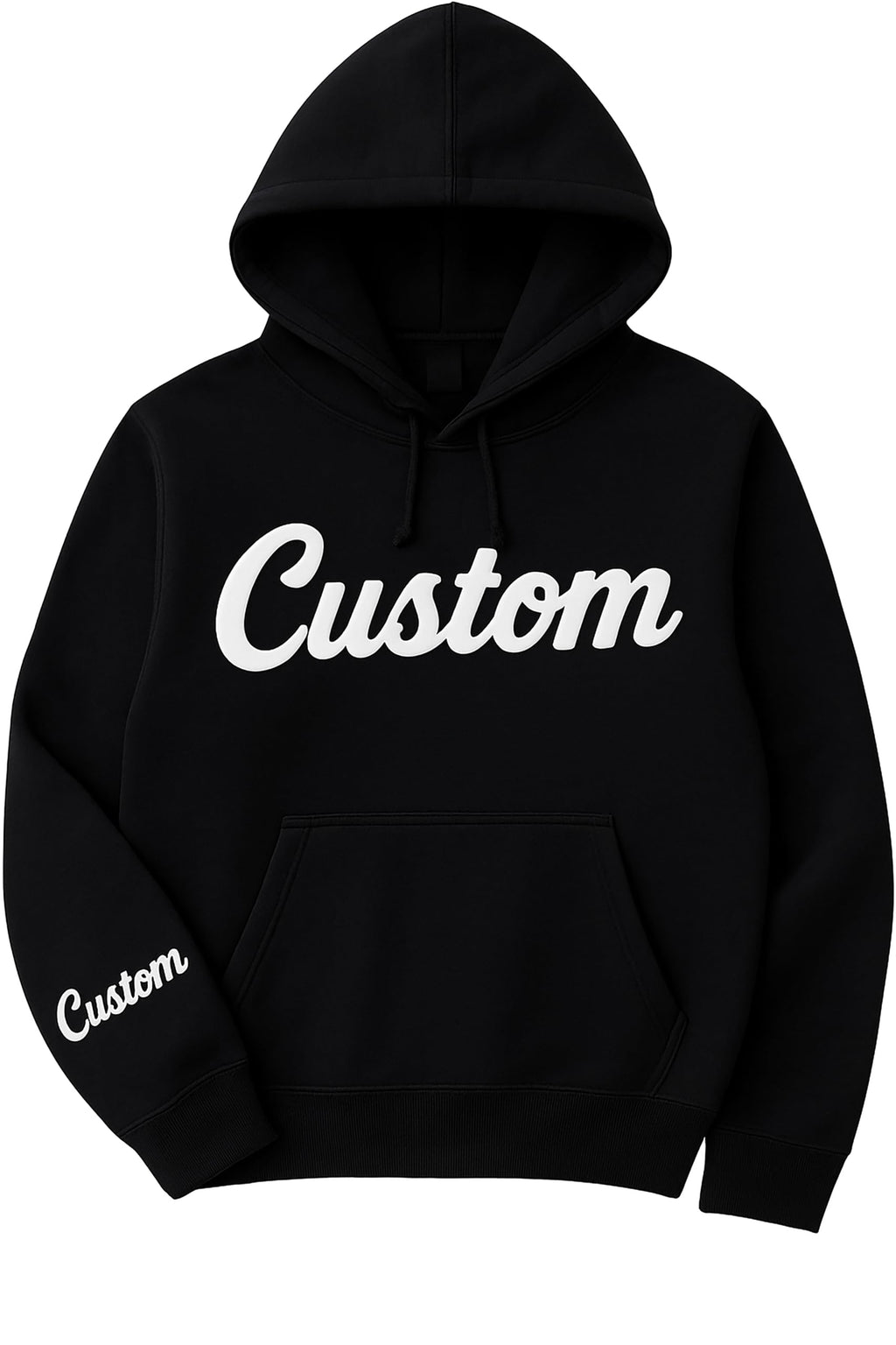 World and Space Custom Puff Print Hoodie, Personalized Sweatshirt 3D Raised Text Hoodie, Embossed Lettering Gift, Text