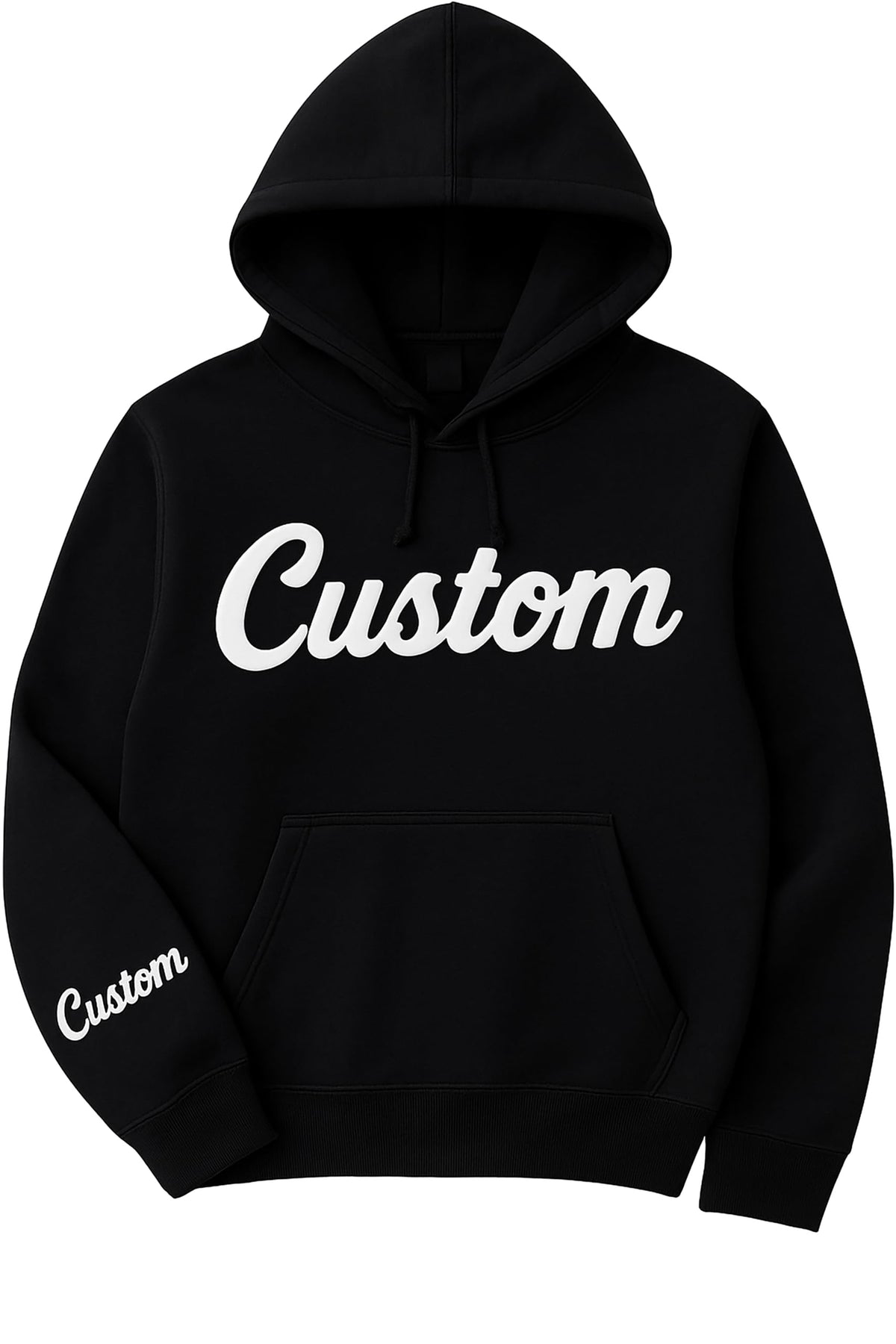 World and Space Custom Puff Print Hoodie, Personalized Sweatshirt 3D Raised Text Hoodie, Embossed Lettering Gift, Text