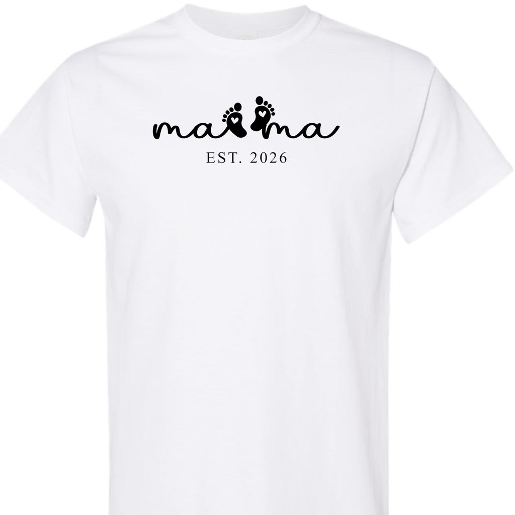 Mama Graphic Tee for Women, Cute Minimalist Mom Shirt, for New Mom